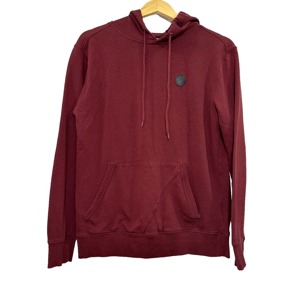 Volcom Pullover Hoodie Maroon/Burgundy Color Men's Size S